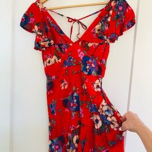 Band of Gypsies red summer dress or coverup size small